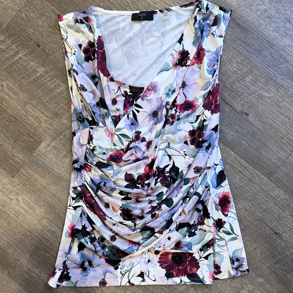 Floral Sleeveless Tahari Top